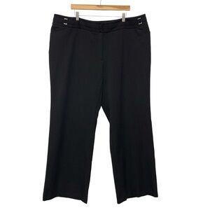 Apt 9 Ava Waist Detail Wide Leg Dress Pants Size 22 Black‎ Career Work Slacks